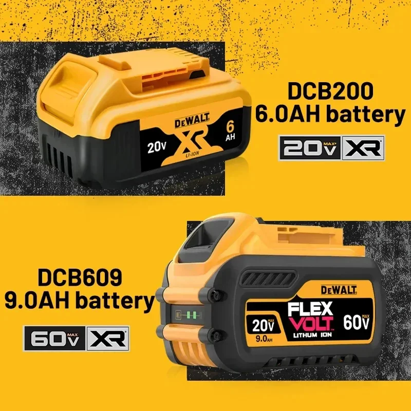 Original DeWalt Battery 60V MAX FlexVolt Battery DCB609 DCB200 DCB606 DCB206 DCB209 DCD805 Power Tool 20v DeWALT Battery