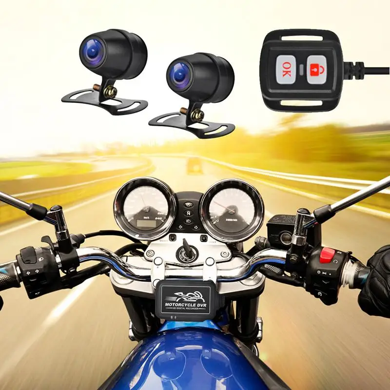 

Front And Rear Dash Cam Motorcycle Camera Recorder DC12V Universals Sport Camera Full HD Motorcycle Dash Cam Full HD Dual Camera