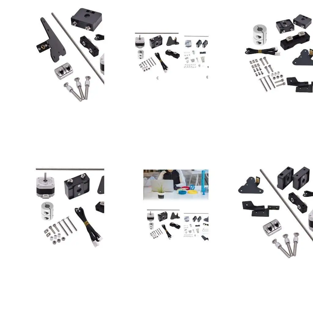 

652F Printer Dual Z Обновление оси, алюминиевый набор винтного двигателя с алюминиевым двойным натяжением