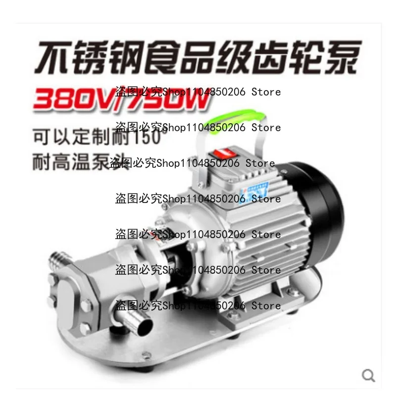 Suitable forGear Pump Self-priming Stainless Steel OilPump High Viscosity OilTransformer Diesel Edible Oil 220V/380V Electricity