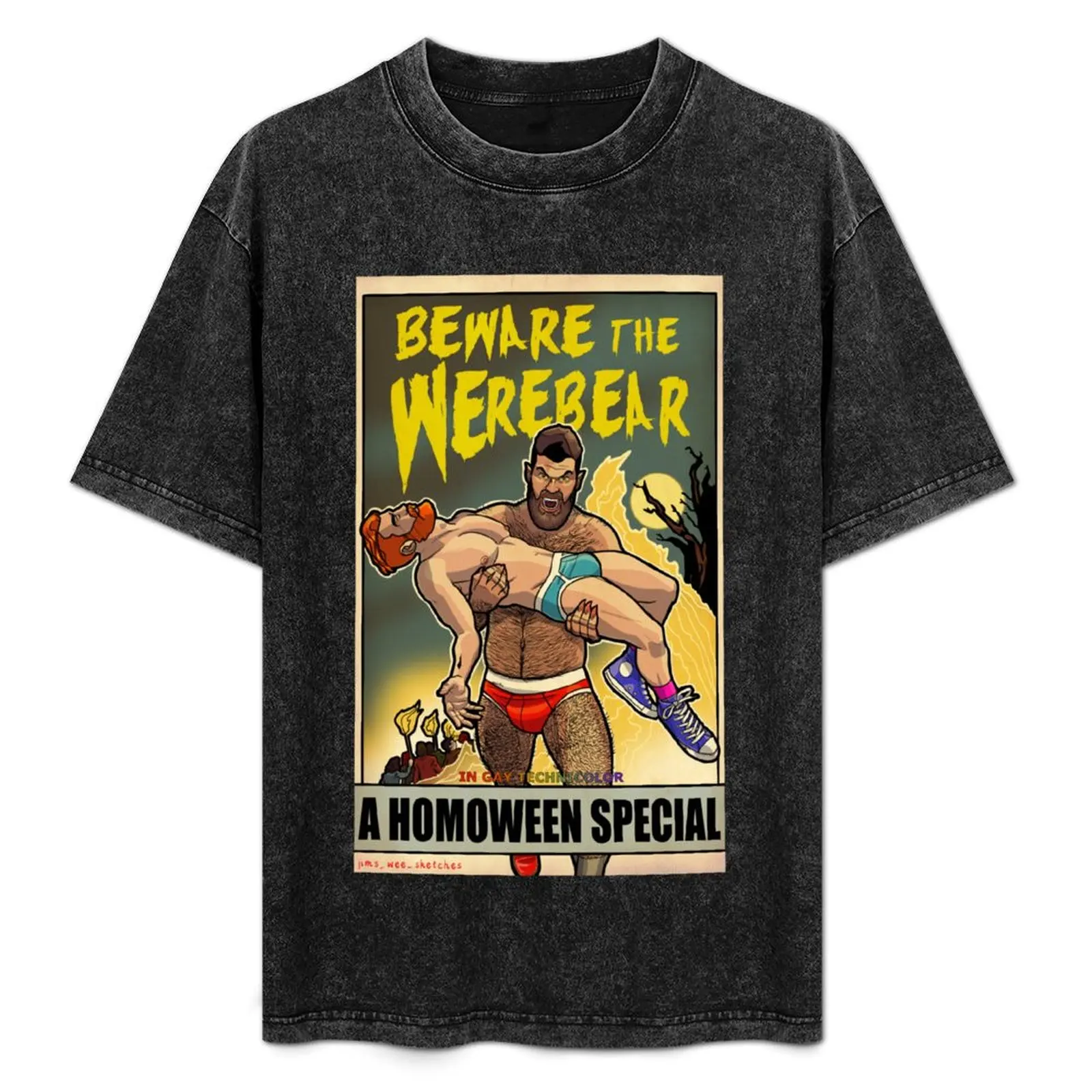 

Beware the Werebear! T-Shirt Basic Breathable Solid Color T-Shirt