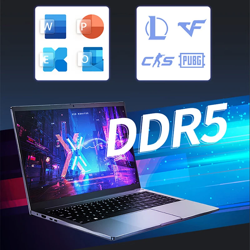 AMD R7-7840HS 16inch Gaming Laptop DDR5 Windows11 64GB RAM 4TN SSD 8Cores 16Threads HD Camera Wifi6 Lightweight Computer PC