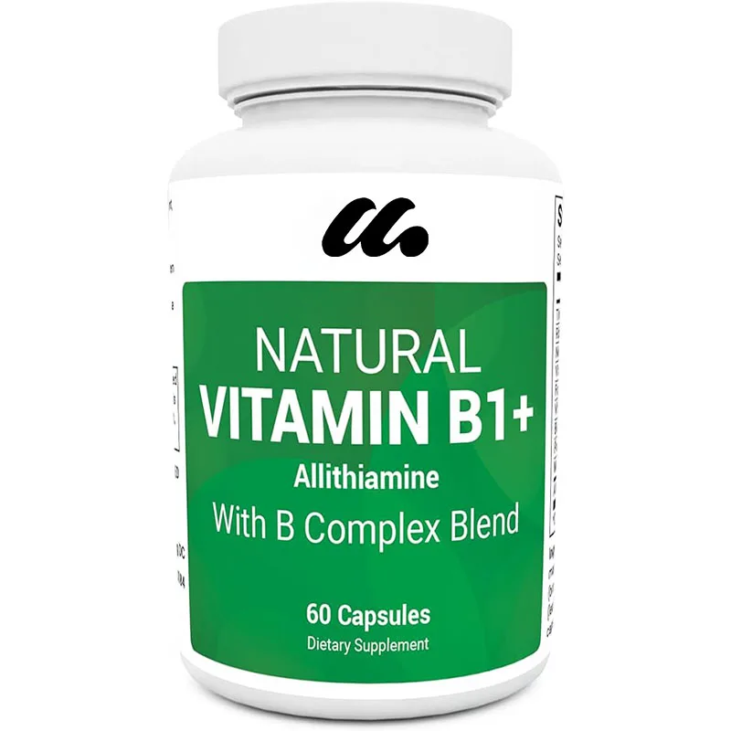 Natural Vitamin B1 B6 B12 Complex - Contains 8 essential vitamin B complexes, including thiamine, niacin, folate, magnesium, etc