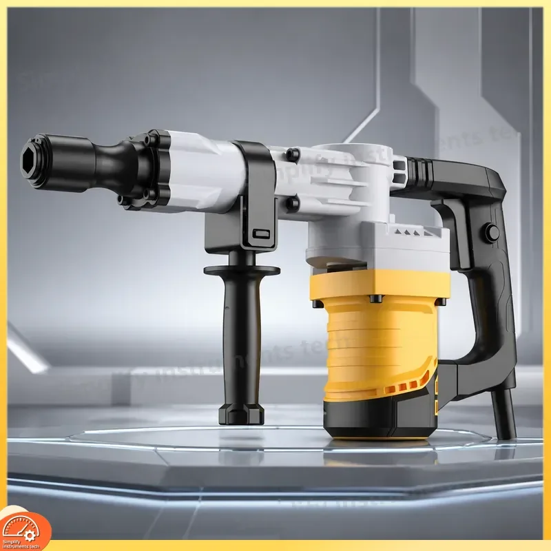 2400W Heavy Duty Hammer Drill 110V 220V Rotary Impact Demolition Breaker Concrete Crusher Wall Chisel Power Tool Set