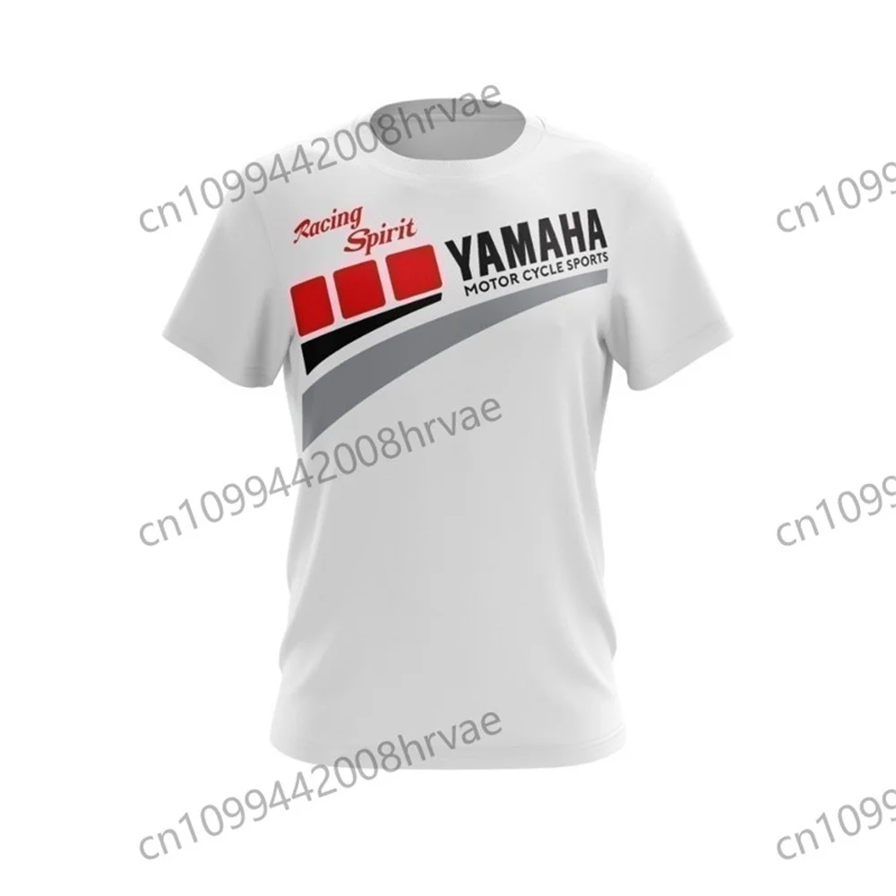 تي شيرت ياماها للرجال بأكمام قصيرة لسباق الدراجات النارية، ملابس رياضية مسامية سريعة الجفاف، قمصان مريحة لركوب الدراجات النارية #2