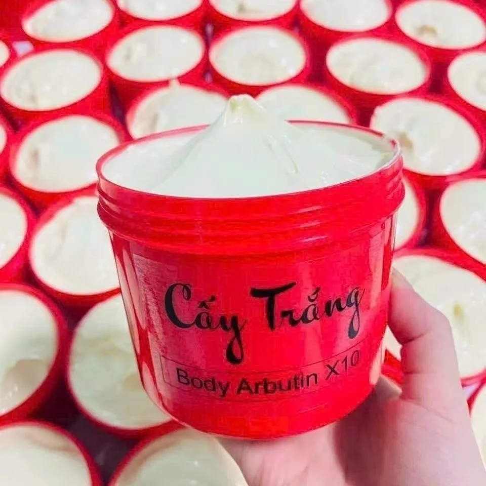 Body cay trang x10 Arbutin (500g ). Khang nuic  Lotion Tam trang kho khu tham cream Tam trang kho khu tham
