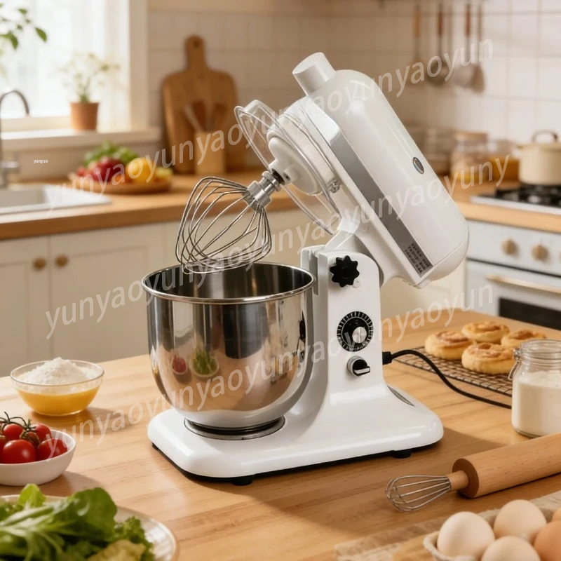 7-Liter Electric Planetary Baking Flour Mixer, Dough Cake Mixing Equipment, Power 380 Watts, Voltage 220 Volts