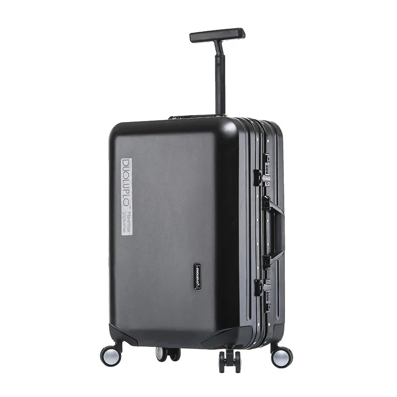 Aluminum Frame Rolling Luggage Travel Suitcase Single Pole Ultra Light Trolley Case Large Capacity Trunk Student Box Password