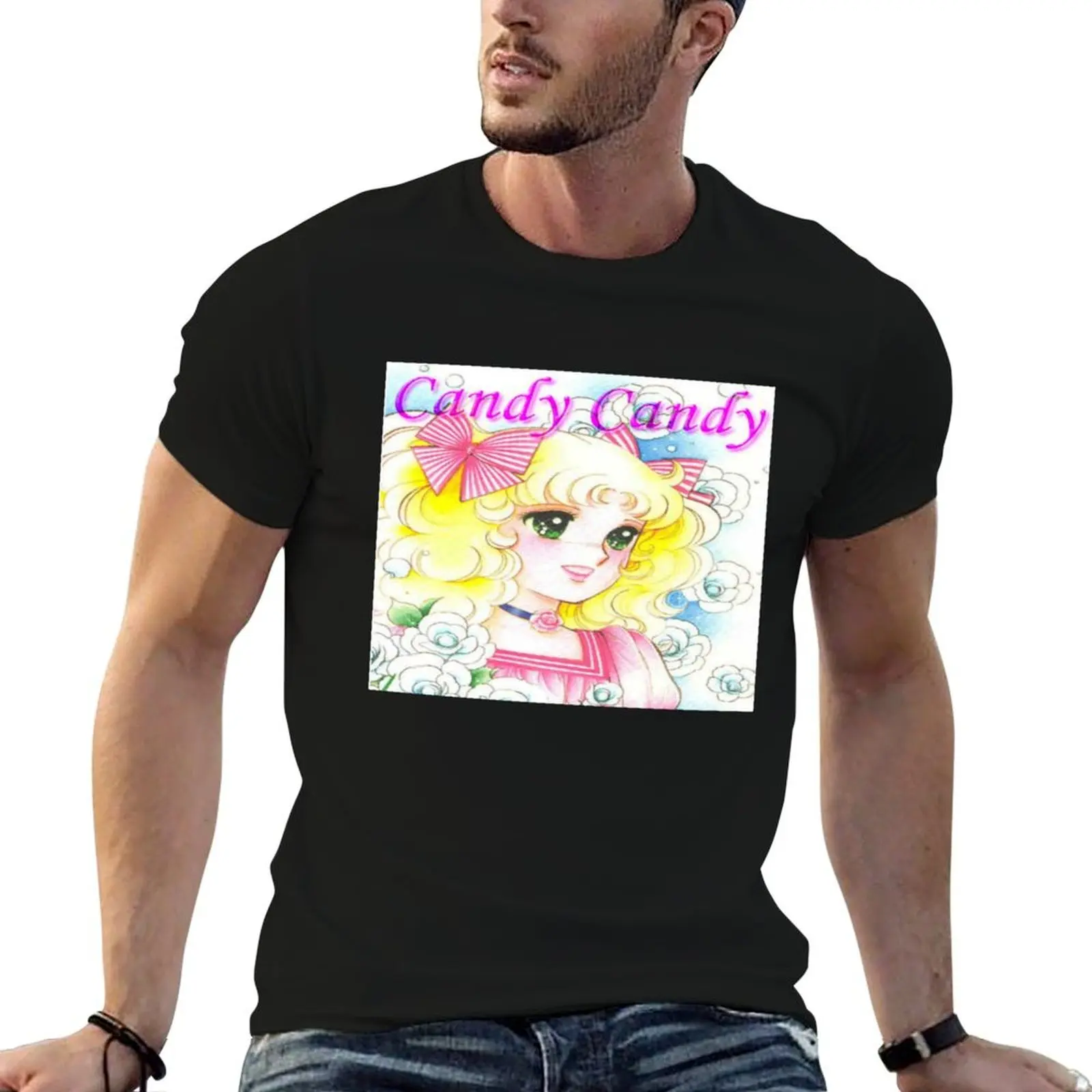 CANDY CANDY - MANGA ANIME T-Shirt blue archive vintage t shirts hippie clothes vintage t shirt men