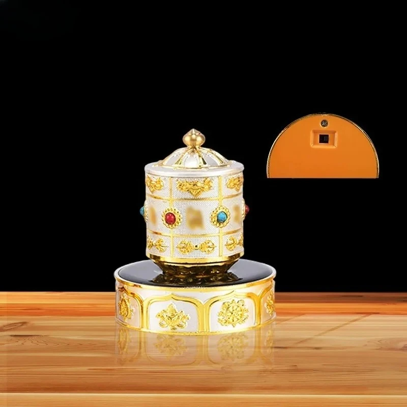 Tibetan Style Auspicious Charging Ornament Diamond Pestle Relief Ornament Alloy Decorations Household Handicraft Figurines