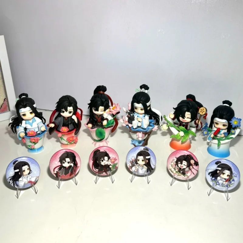 

Genuine Mo Dao Zu Shi Porcelain Bloom Rhythm Series Blind Box Wei Wuxian Lan Wangji Figurine Collection Mystery Box Anime Gift
