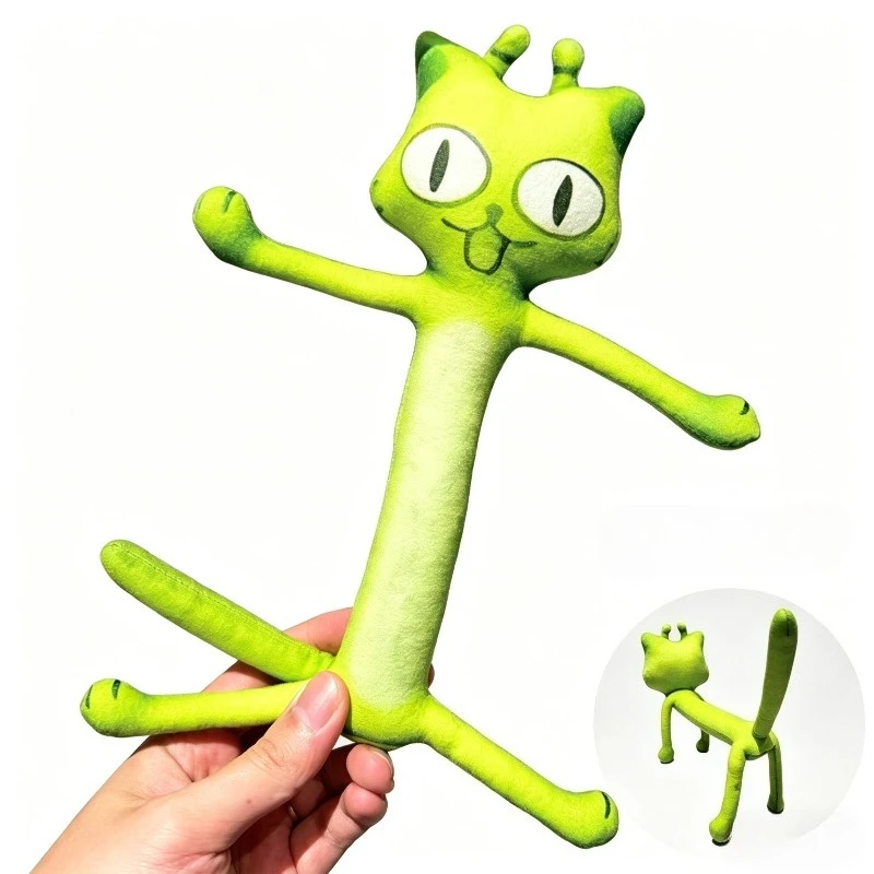 

Alien Cat Meme Plush Toy Fun Alien Cat Wire-core Bendable Poseable Toys Companion Toy Holiday Gift Decor Ornament for friends