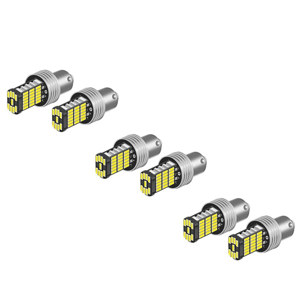 

6X 1156LED Canbus 15 SMD BA15S P21W High Power White 6000K Car Brake Tail Light