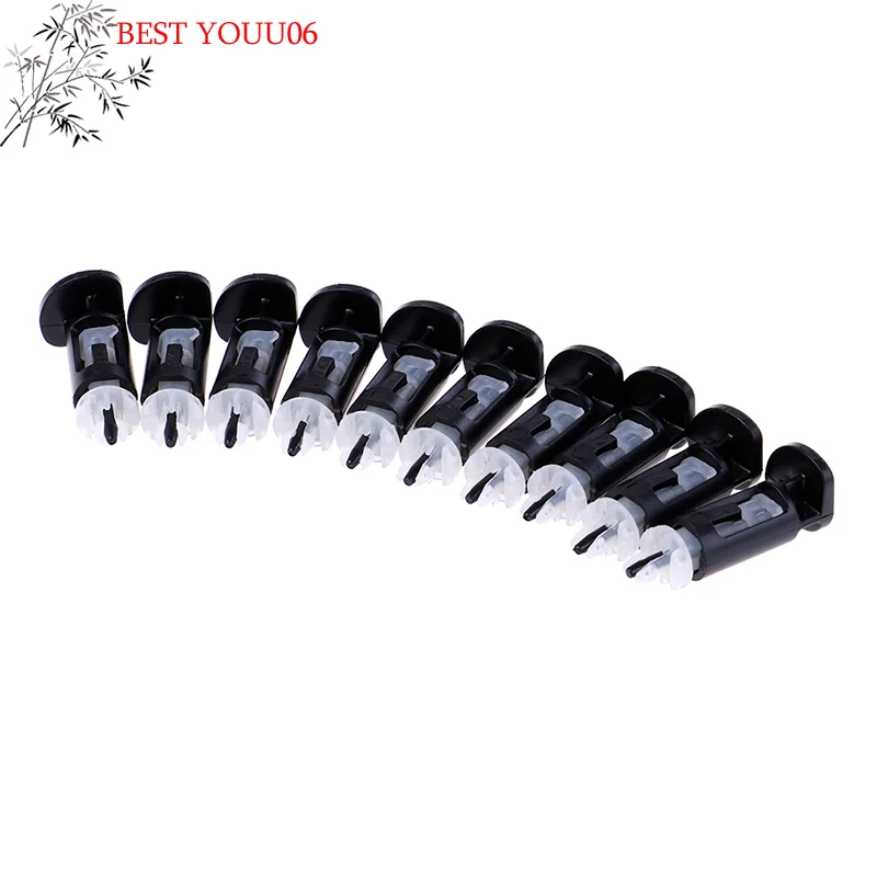 Hot 10Pcs/Set 10cm Mounting Clip For CPU Coolers 1155 775 CPU Heatsink Mount Pin Fan Fastener Push Screw Plastic