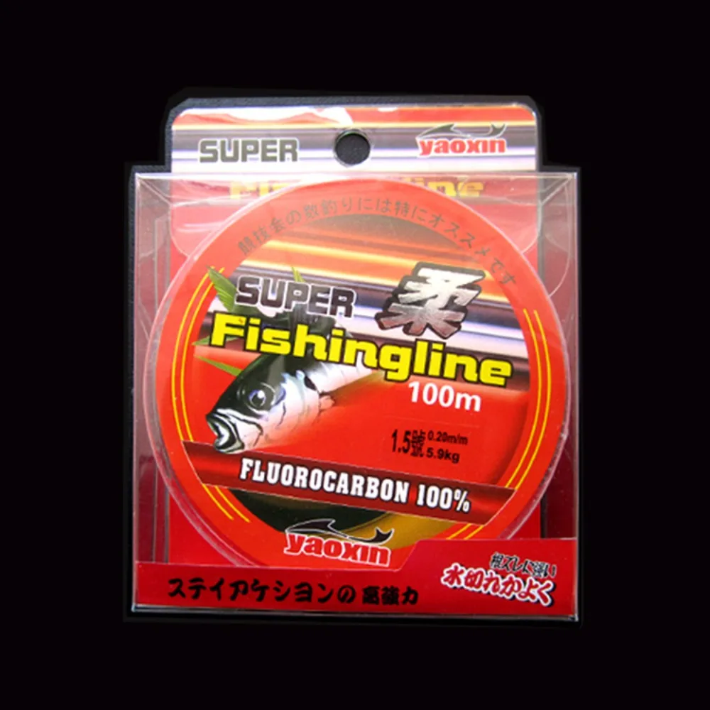 Transparent Nylon Fishing Line 100m 0.6-7.0 Fish Floating Line Fluorocarbon High Tensile Force