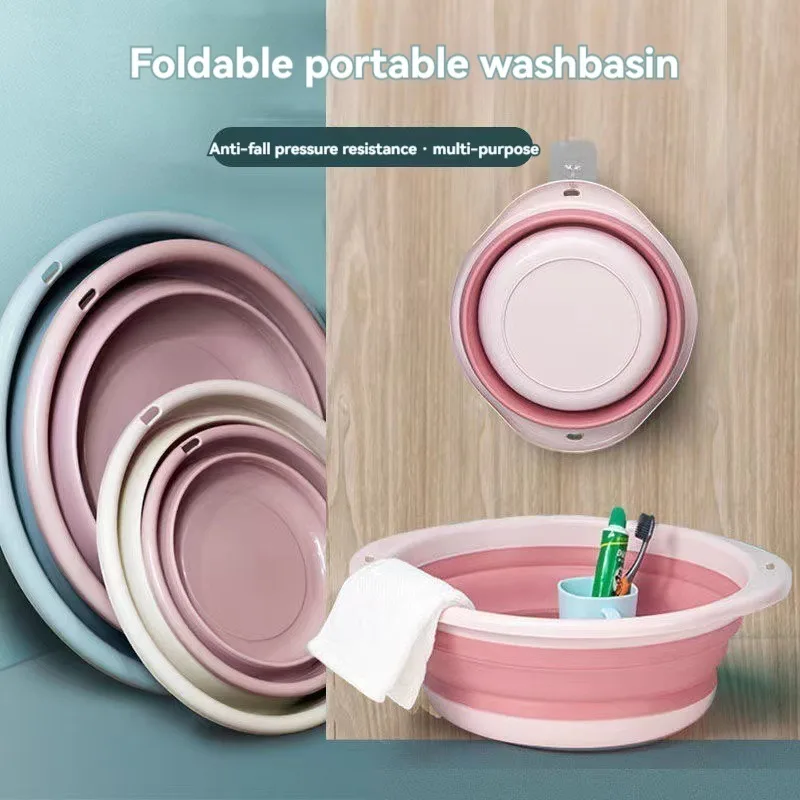 

Plastic Folding Basins, Portable Wash Basins, Laundry Tub, Adult, Baby Bath Basin, Bathroom, Kitchen Accessories