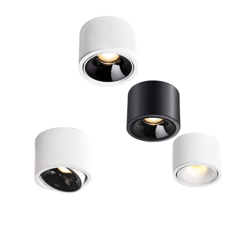 Ultra-thin LED spotlights anti-glare ceiling lights  COB downlights AC85-265V circular dimmable living room shopping mall