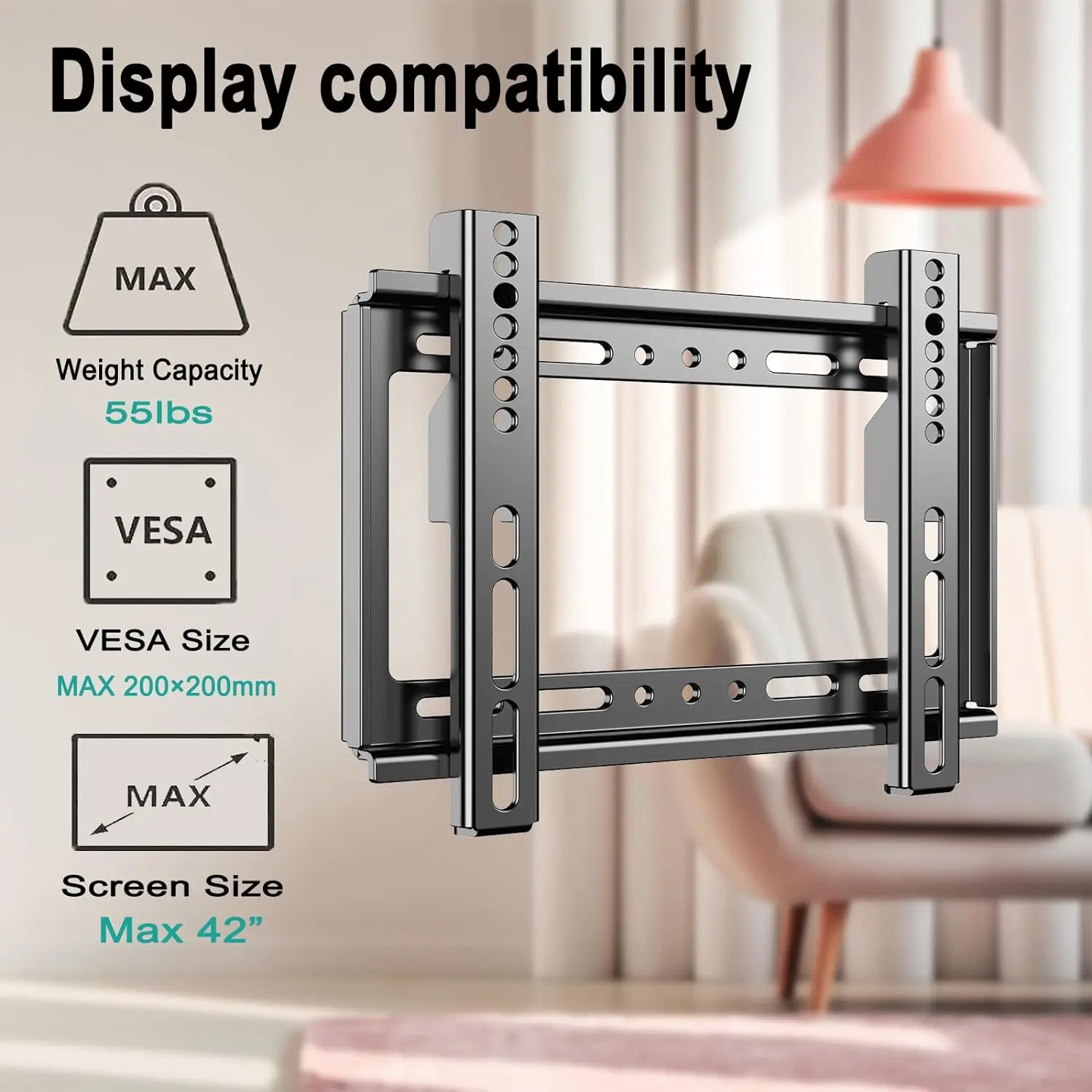 Fixed TV Wall Mount for 14-42
