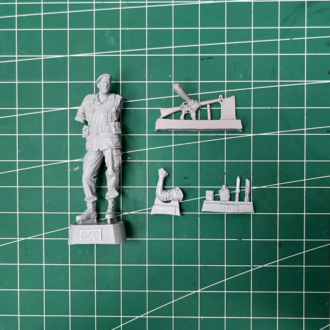 1/35 Scale Resin Figure Model Kit Vietnam War U.S. Army Special Forces Officer Micro Scene Layout Unpainted Unassembled DIY Toys