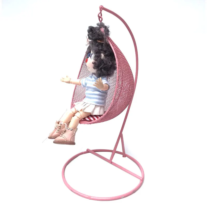 1:12 Dollhouse Miniature เฟอร์นิเจอร์ Swing เก้าอี้เปลญวนตุ๊กตา House Decor ของเล่น