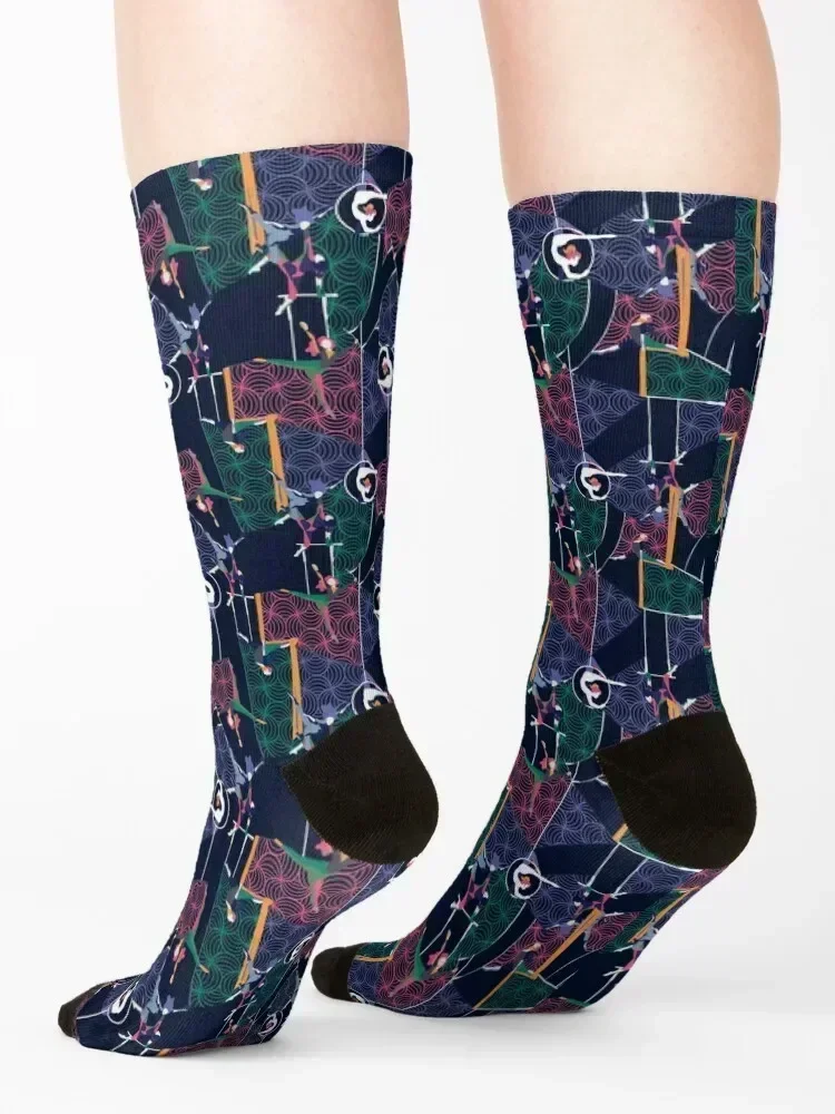 Trapeze circus Socks loose Novelties golf christmas gift Socks Women Men's