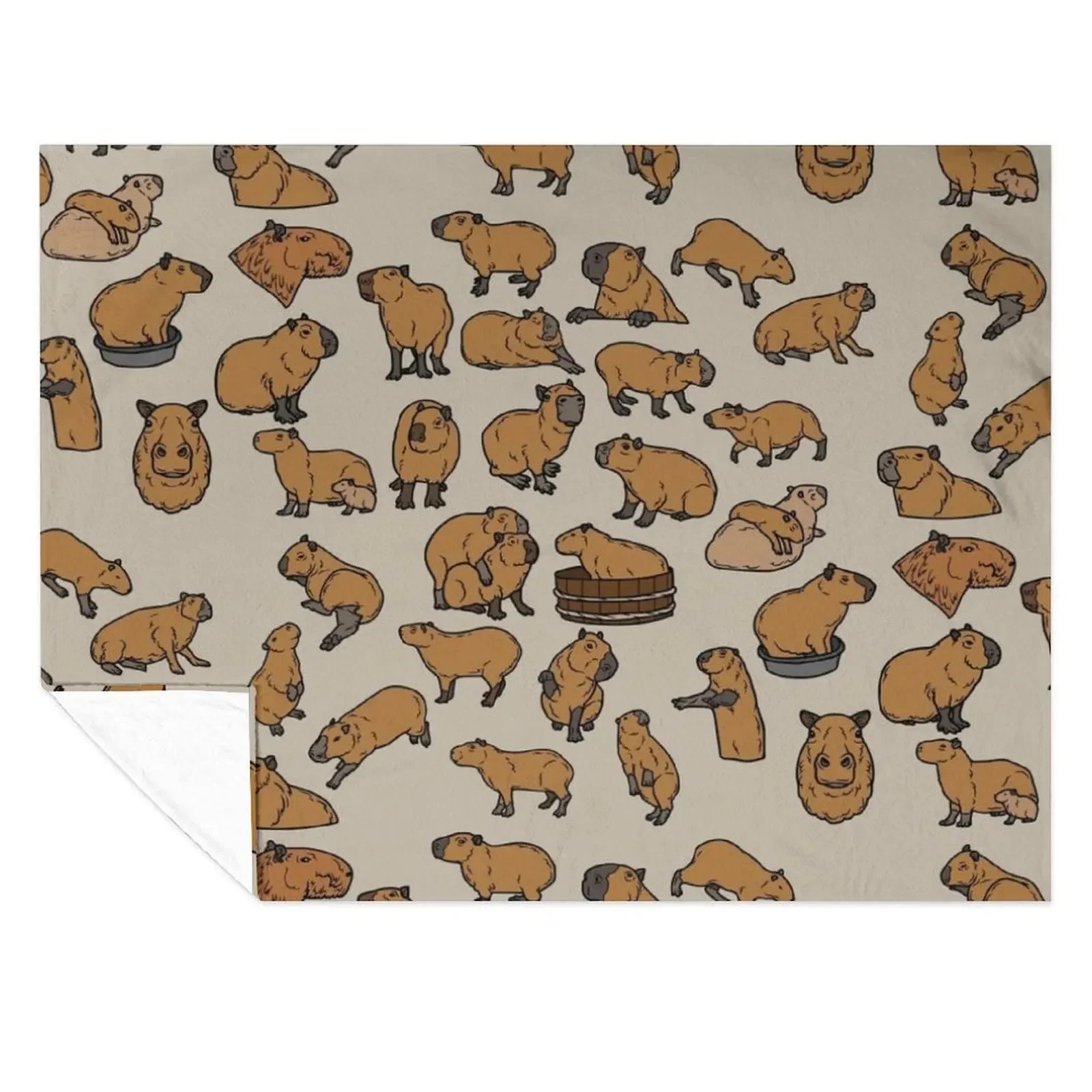 

Never Enough Capybaras Throw Blanket anime Camping Personalized Gift Decorative Sofas Blankets