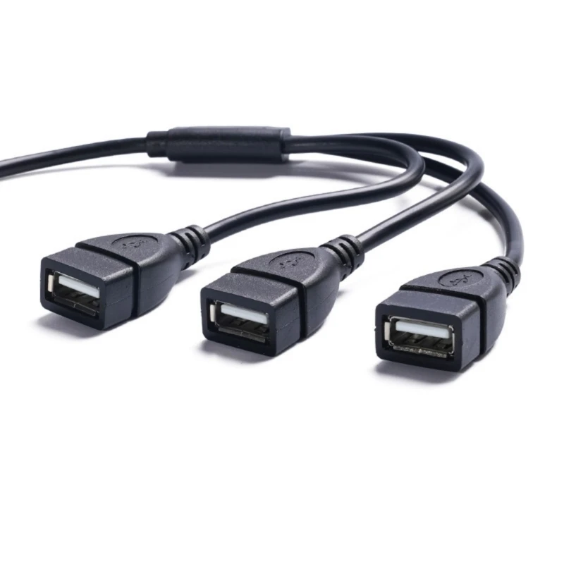 3 in 1 Type C Splitter Cable Type C Male to 3 Female USB Converter Multiple