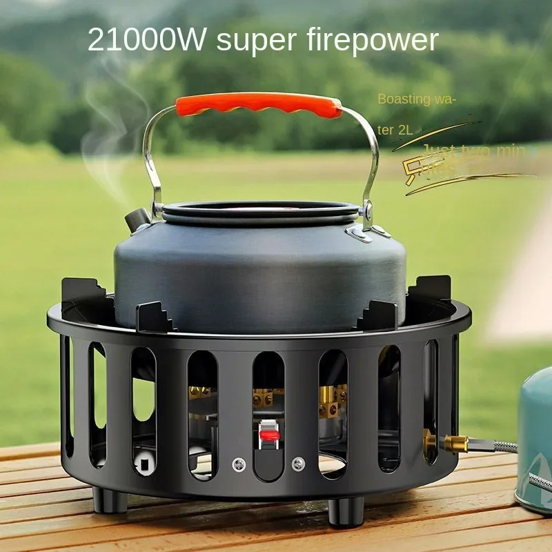 

Seven Star Fire Head Windproof Outdoor Stove Camping Cassette Stove Gas Portable Camping Gas Stove