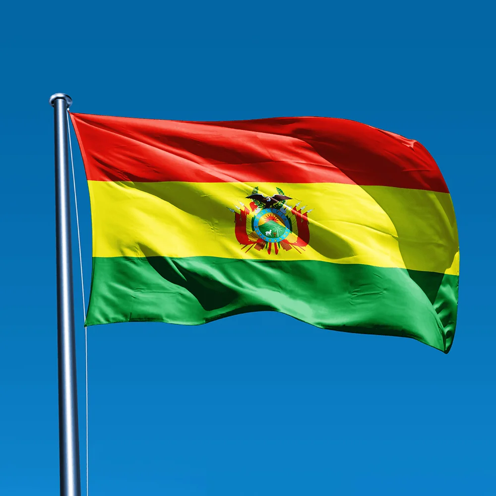 (TIKI FLAG) Bolivia Flag 90x150cm polyester BOL Bolivia National hanging Flag for home decoration
