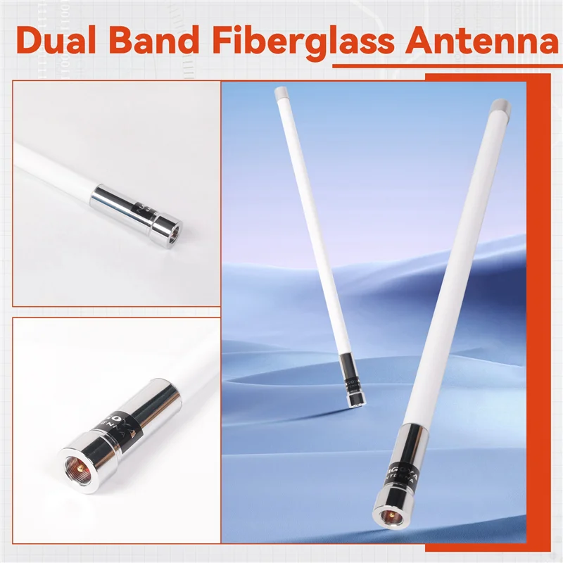 

AY14 -NL550 136-174/400-470Mhz VHF UHF Dual Band Fiberglass Antenna