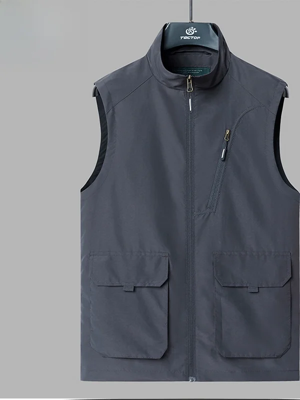 

Мужской повседневный универсальный жилет TUCANO для активного отдыха и работы, водонепроницаемый, дышащий, приталенный, из нейлона и хлопка