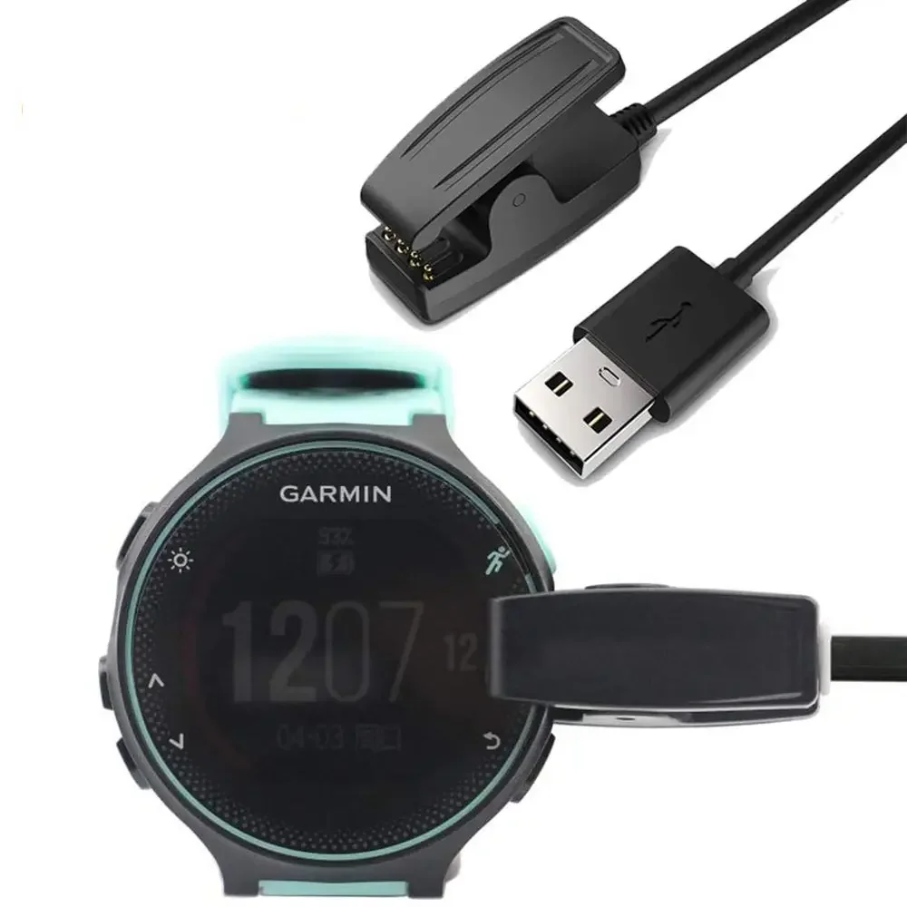 Charger Cable For Garmin Forerunner 35 35J 230 235 630 645 Music 735XT Approach G10 S20 Vivomove HR  Lily USB Charging Clip