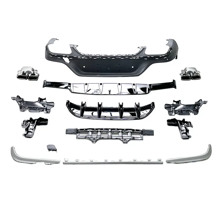 

High quality GLC Coupe W253 C253 rear diffuser GLC63S style rear lip for 2018-2021