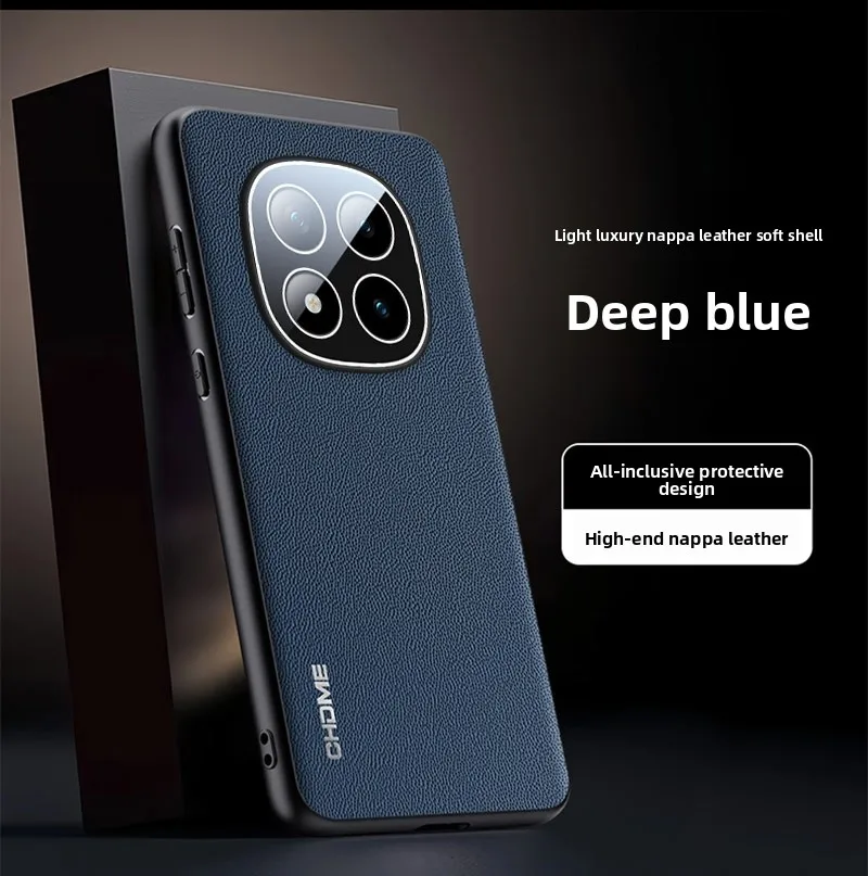 Business Leder-Handyhülle für Redmi Note 15 Pro Plus 14 POCO X8 Pro Max F8 Ultra M8 Pro Kamera Vollschutz Stoßfeste Abdeckung