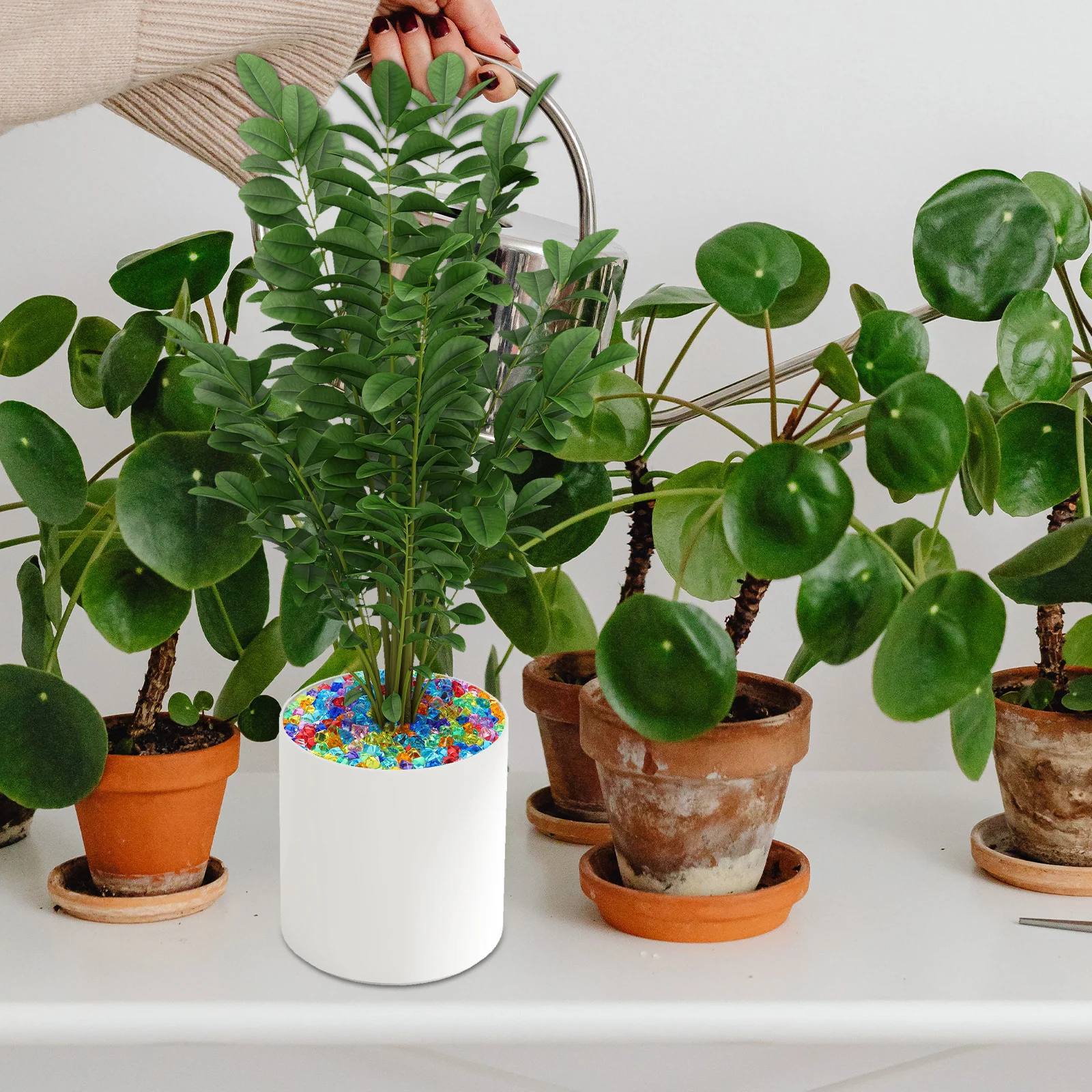 

Simulated Gemstones Vase Filler Wedding Party Decor Fake Rhinestones For Crafts Aquarium Flower Pot Faux Ice Stone Fish