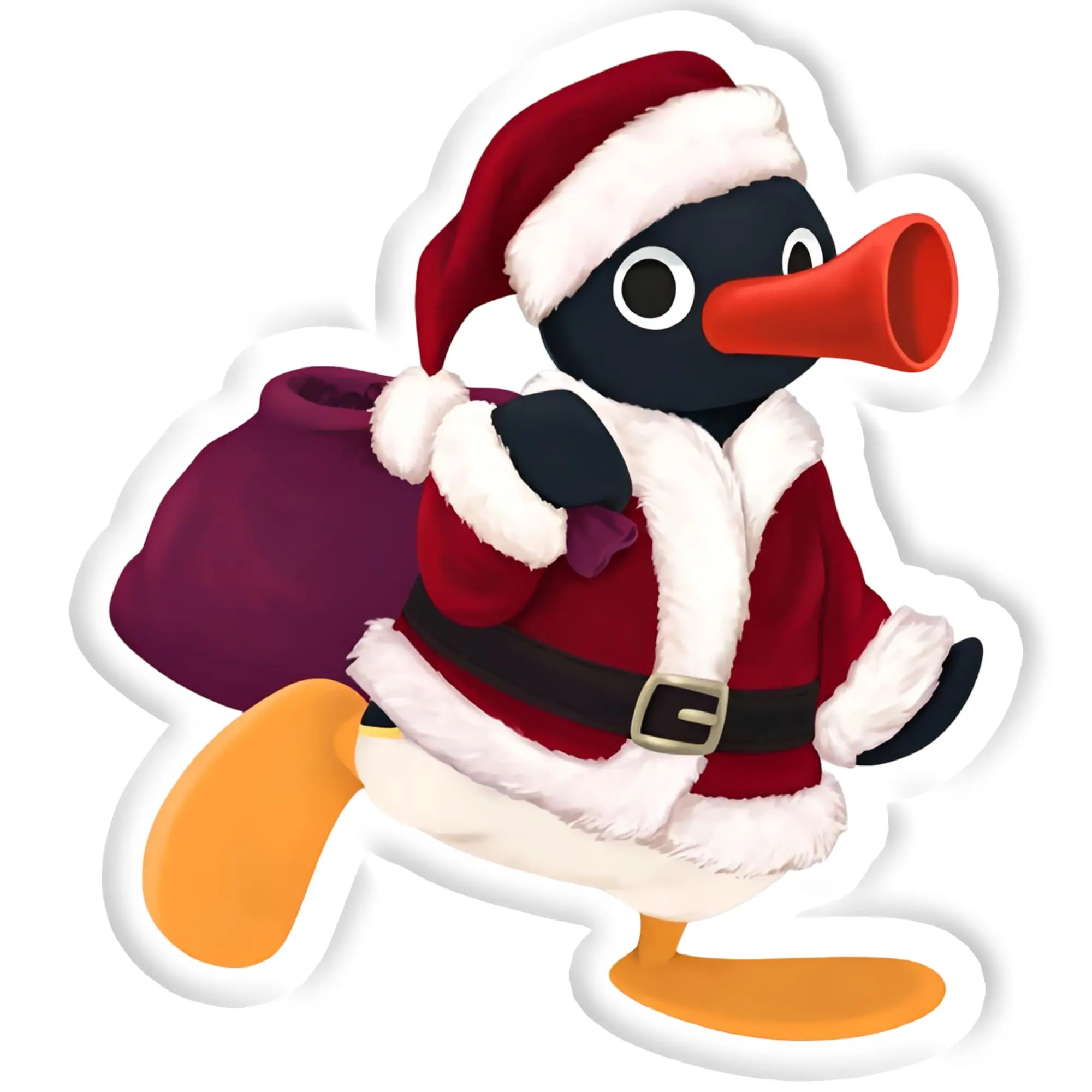 Customized Modern P-Pingus Cushions Polyester Swiss Children's Clay Animation Pillow Cushion for Christmas