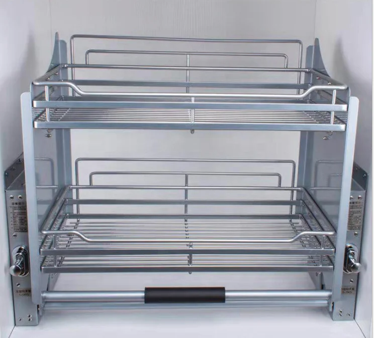 Accessories Stainless Steel Kitchen Cabinet Pull Out Basket Kitchen Storage Baskets