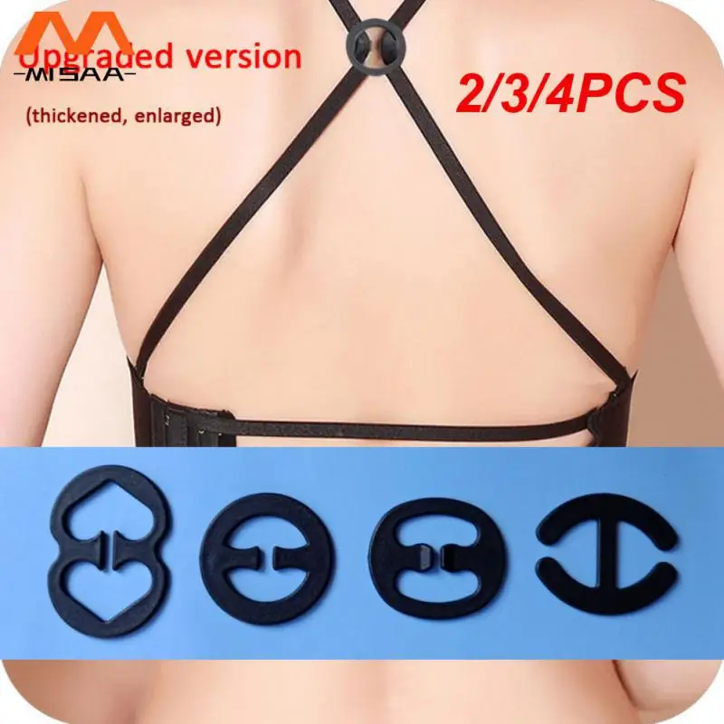 2/3/4PCS Strap Holders Anti-slip Convenient Unique Comfortable Exclusive Invisible Bra Buckle Strap Holders Accessories