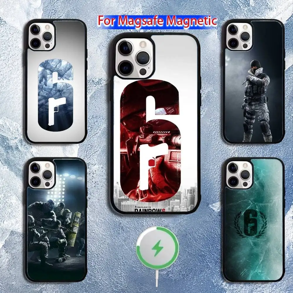 

Ice R6 R-Rainbows-S Phone Case For iPhone 16,15,14,13,12,11,Pro,Max,Plus,Mini,Magsafe,Magnetic Wireless Charging Case