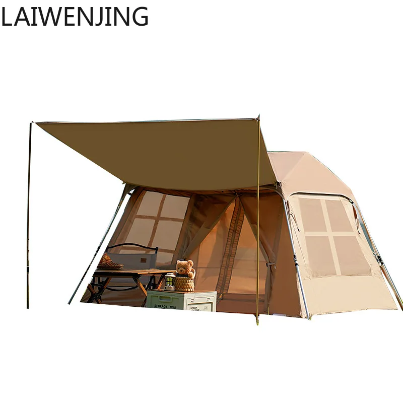 

HLZ tent outdoor camping vinyl tent portable folding automatic thickening sun protection rainstorm protection tent