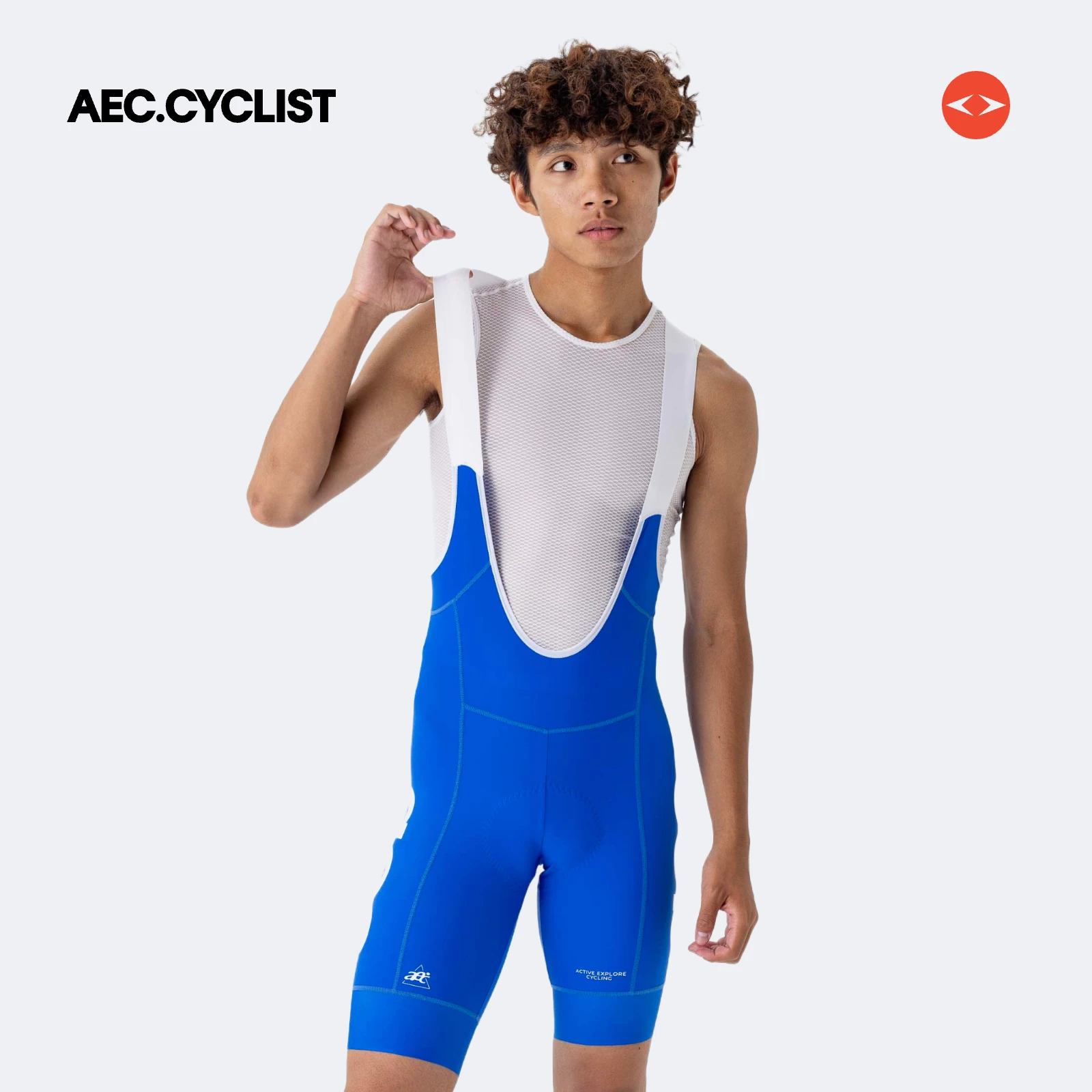AEC CYCLIST High Elastic Suspender Bib Shorts Men MTB 7H Padded