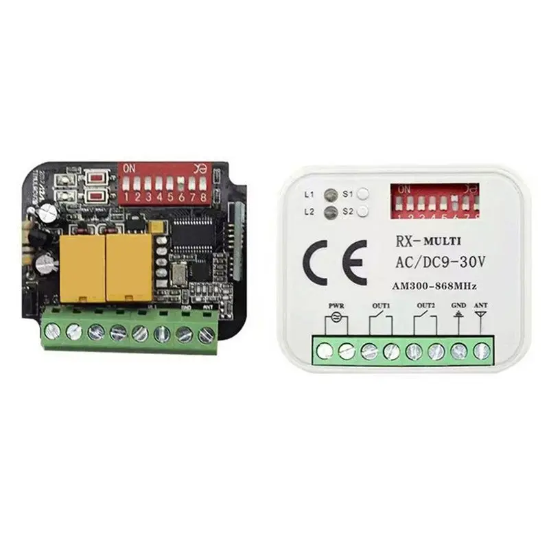 AB25-Garage Door Remote Control Receiver For Transmitter RX Multi Frequency 300-900Mhz