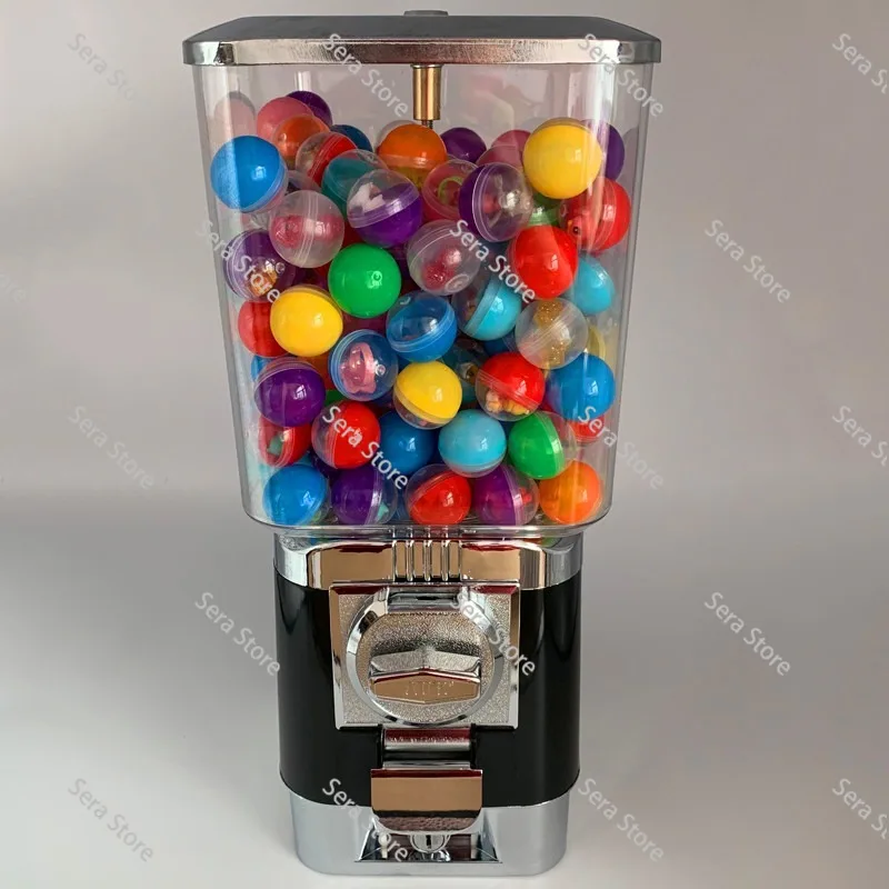 Candy Vending Machine Gumball Machine Toy Capsule/ Bouncing Ball Vending Machine Candy Dispenser with Coin Box GV18F