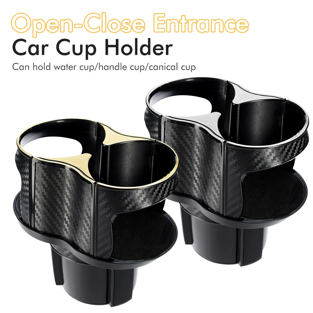 2-in-1 Car Cup Holder Expander Cupholder Adapter Auto Interior Cup Expandable Car Multifunction Organizer Storage Accessories