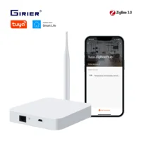 GIRIER Tuya ZigBee Hub de enlace con antena puente de enlace inteligente Hub de malla con cable para automatización del hogar funciona con Alexa Hey Google