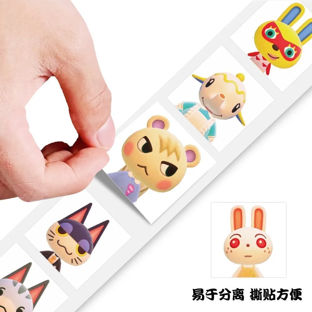 500 Stück/Rolle Animal Crossing: New Horizons Aufkleber DIY Skateboard Laptop Gitarre Handy Auto Siegel Etiketten Dekoration – Detail 4
