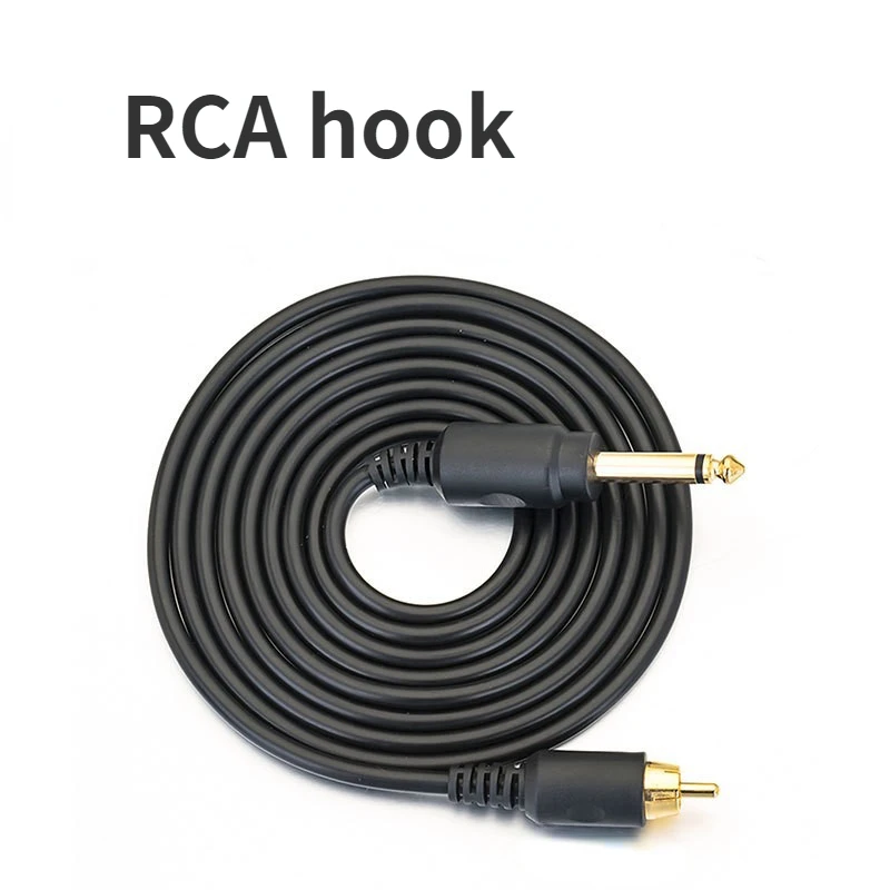 RCA Tattoo Machine Silicone Hook Cord Power Switch 2m Long All-in-one Tools Connect The Power Cord Tattoo Tools Gun Tube Rotary