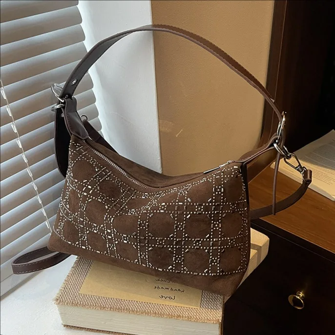 

2025 Luxe Underarm Bag, Chic Shoulder Purse for Women, Casual Crossbody Tote, Versatile Day to Night Bag, Textured Sling Bag