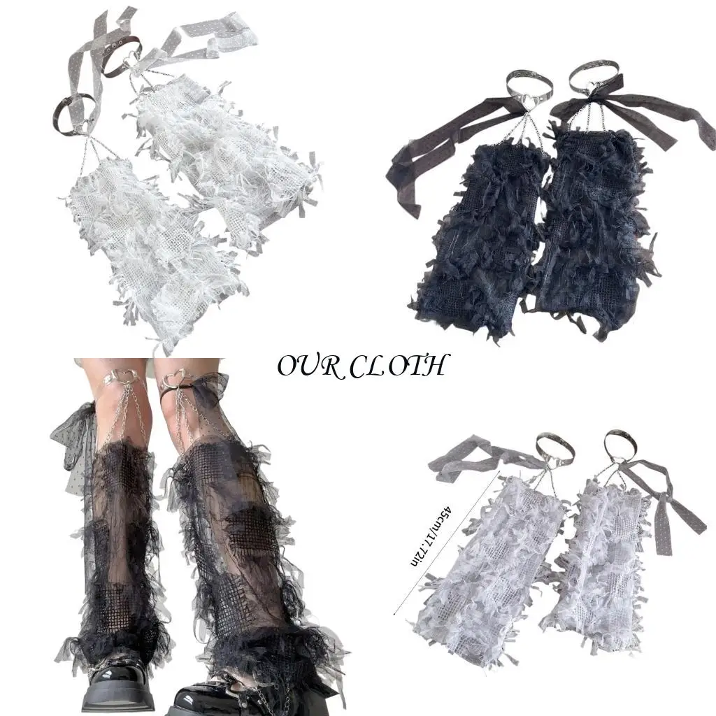 

Женские кружевные ноги угрешители субкультура длинные носки носки принцесса Шир Теплые ноги Летние тонкие рукава ноги с бедрами