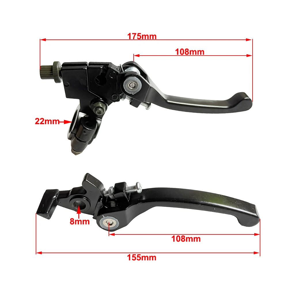 Folding Brake & Clutch Lever Set 22mm 7/8